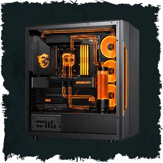 Finished custom computer build